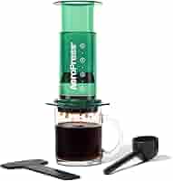 Amazon | AeroPress クリアグリーンコーヒープレス – 3イン1の